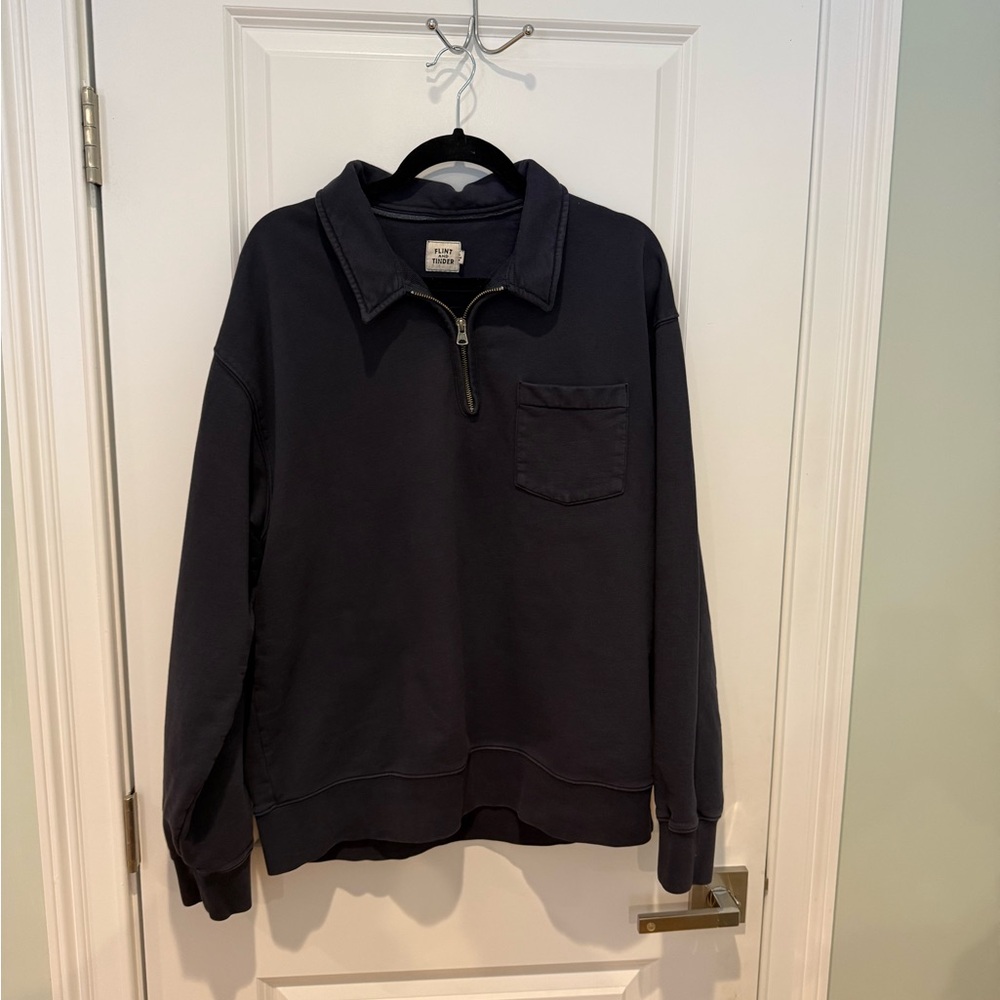 Men's midweight quarter zip sweatshirt